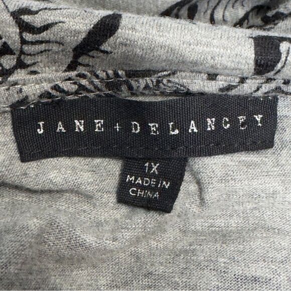 Jane + Delancey Zebra Print Button Front Top - Size 1X - Picture 4 of 6